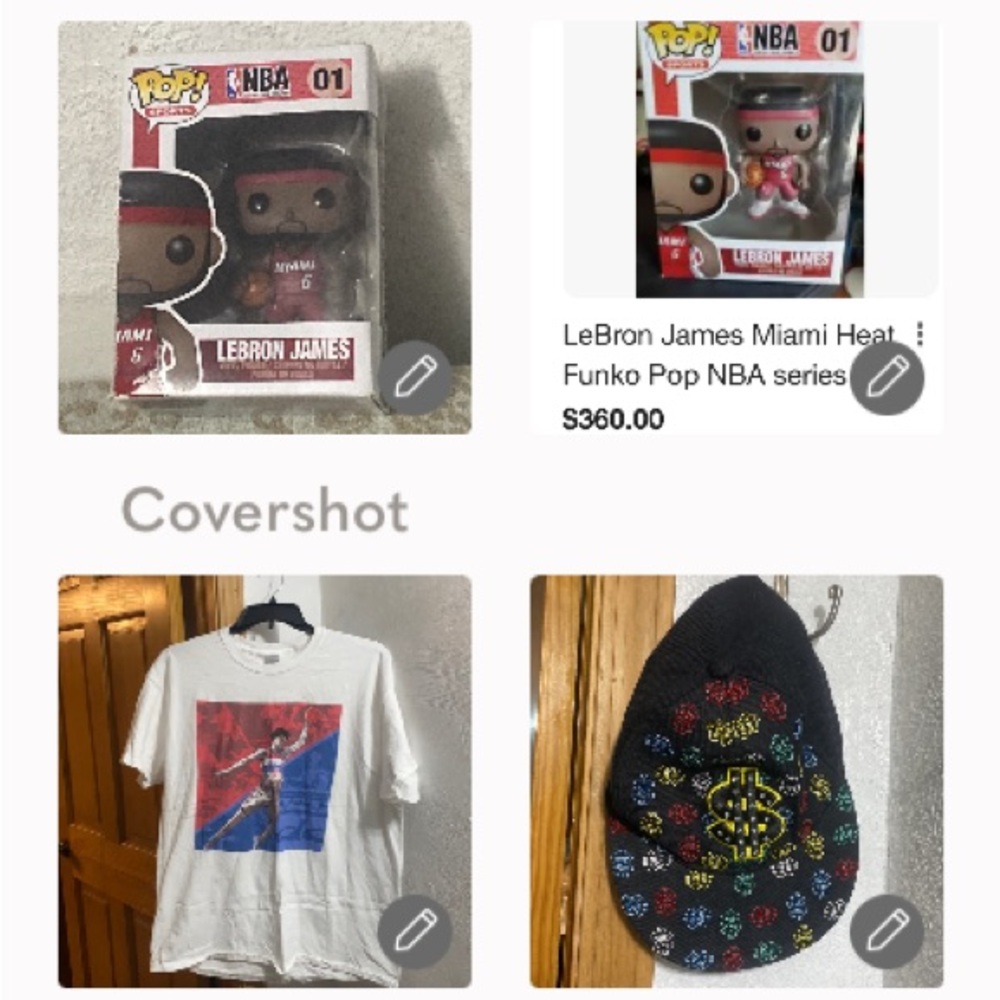 Wizards tee #8 XL Ruihach Imura+💲🧢+ Pop Funko NBA LeBron🏀James 01 Miami